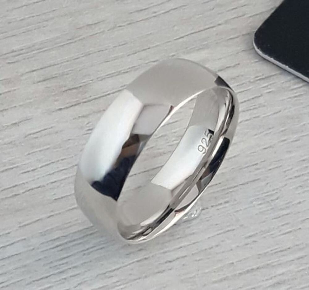 925 Sterling Silver 6mm Wedding Band